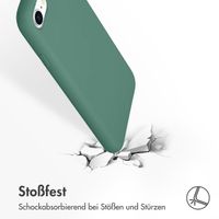 Accezz Liquid Silikoncase Apple iPhone SE (2022 / 2020) / 8 / 7 - Dunkelgrün