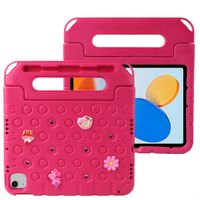 imoshion Schutzhülle mit abnehmbaren Puppen kindersicher Apple iPad 11 (2025) 11 Zoll / iPad 10 (2022) 10.9 Zoll - Rosa
