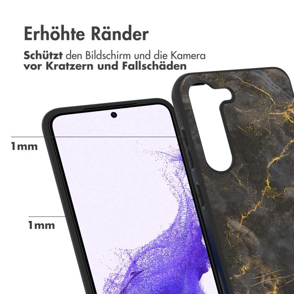 imoshion Design Hülle für das Samsung Galaxy S23 - Black Marble