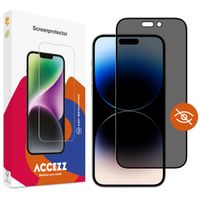 Accezz Privacy Displayschutz aus gehärtetem Glas für das iPhone 14 Pro