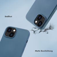 Selencia Back Cover mit luxuriöser Handschlaufe für das iPhone 13 - Blau