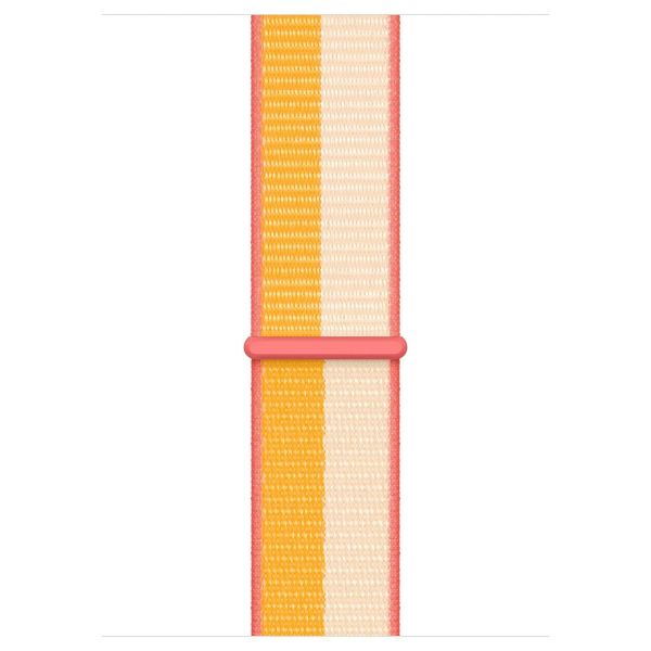 Apple Sport Loop Armband für das  Apple Watch Series 1 t/m 11 / SE / Ultra (44/45/46/49 mm) - Maize/White