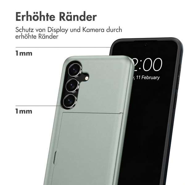 imoshion Backcover mit Kartenfach Samsung Galaxy S26 FE - Dunkelgrün