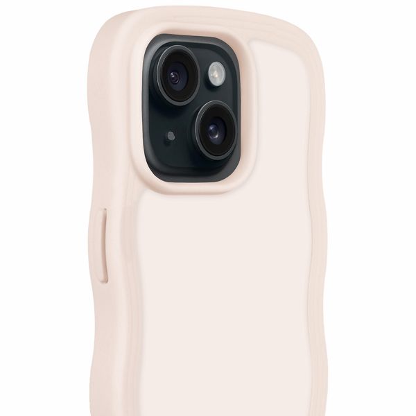 Holdit Wavy Case für das iPhone 13/14/15 - Light Beige