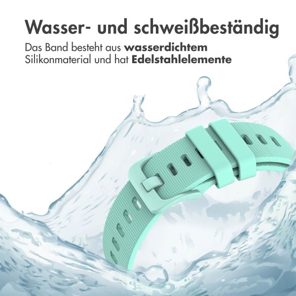 imoshion Sport-Silikonarmband mit Schnalle - Universelle 20 mm Anschluss - Mintgrün