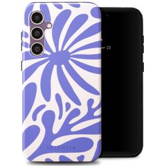 Selencia Vivid Tough Back Cover für das Samsung Galaxy S23 FE - Modern Bloom Sapphire Blue