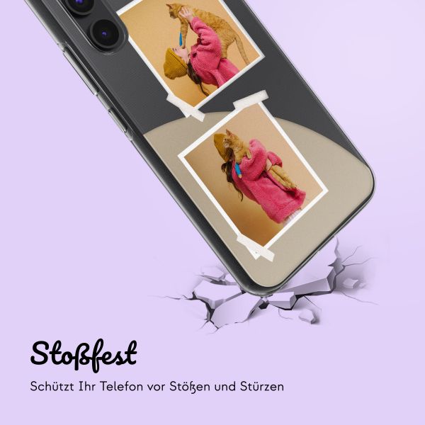 Personalisierte Hülle mit Filmrolle N°3 iPhone 15 - Transparent