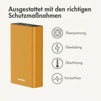 imoshion Ultra Series Aluminium Powerbank 20.000 mAh - Schnellladen bis 33W - Gold