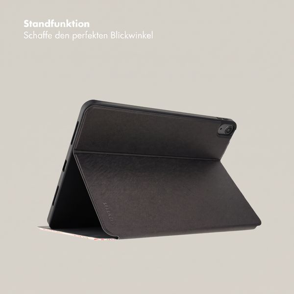 Selencia Vivid Klapphülle Apple iPad 11 (2025) 11 Zoll A16 / iPad 10 (2022) 10.9 Zoll - Paisley Blush