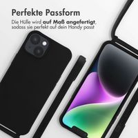 imoshion SilikonHülle mit Band Apple iPhone 14 - Schwarz