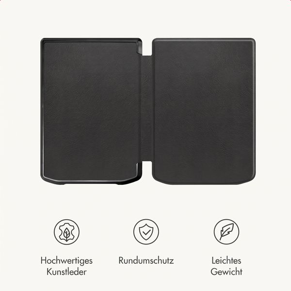 imoshion Slim Hard Case Klapphülle Pocketbook Verse / Verse Lite / Verse Pro / Vivlio Light / Light HD - Schwarz