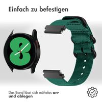 imoshion Nylon bandje für das Samsung Galaxy Watch 7 40/44 mm - Dunkelgrün
