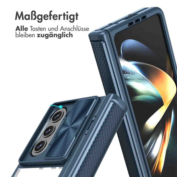 imoshion Back Cover mit Kameraschieber für das Samsung Galaxy Z Fold 5 - Dunkelblau