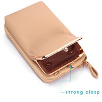 imoshion Vegane Leder-Handytasche Crossbody - Beige 