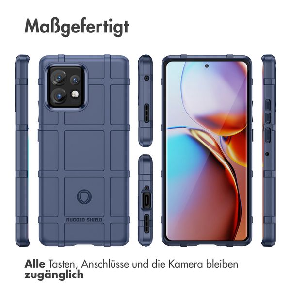 imoshion Rugged Shield Backcover Motorola Edge 40 Pro - Dunkelblau
