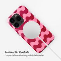 Selencia Vivid Tough Back Cover mit MagSafe für das iPhone 15 Pro Max - Wave Vibes Lipstick