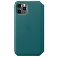 Apple Leather Folio Klapphülle für iPhone 11 Pro - Peacock