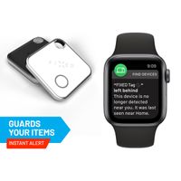 Fixed Tag - Bluetooth Tracker für iOS - 4 Pack - Schwarz / Weiß