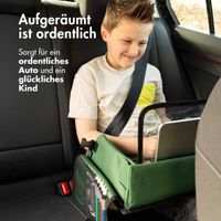 imoshion Reisetisch - Tablethalter Auto - 7 Aufbewahrungsfächer - Inklusive 2 Malvorlagen - Grün