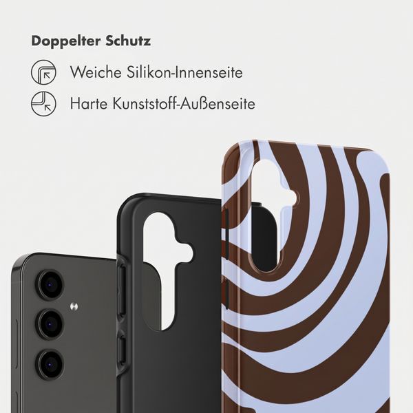 Selencia Vivid Back Cover Samsung Galaxy S24 FE - Dream Swirl Chocolate