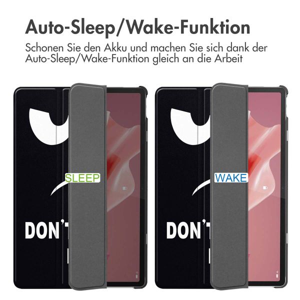 imoshion Design Trifold Klaphülle Lenovo Tab P12 - Don't touch