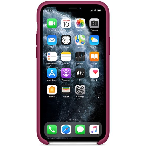 Apple Silikon-Case für das Apple iPhone 11 Pro - Pomegranate