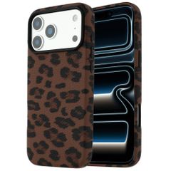 Selencia Sabi Backcover Leopardenmuster mit MagSafe Apple iPhone 17 Pro Max - Mocha Brown