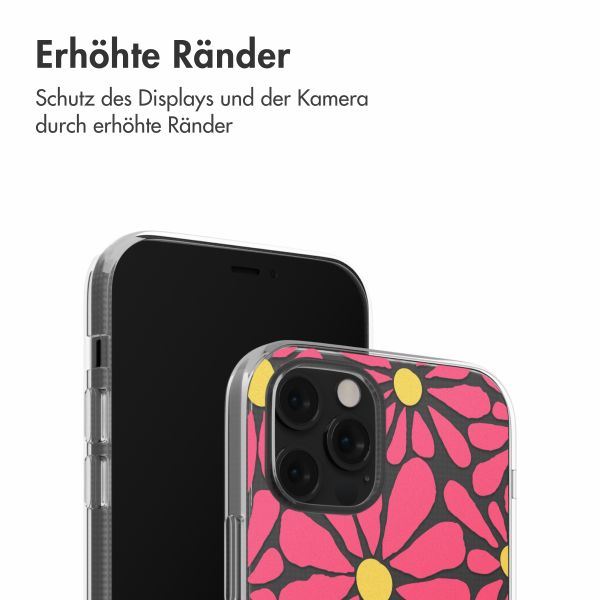 imoshion  Design Hülle für das iPhone 12 (Pro) - Dusty Rose Flowers Connect