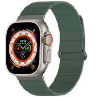 imoshion Magnetlederarmband für das Apple Watch Series 1-10 / SE / Ultra (2) - 42/44/45/46/49 mm - Grün