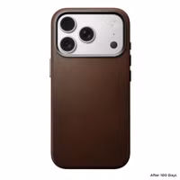 Nomad Traditional Leather Backcover mit MagSafe Apple iPhone 17 Pro - Braun