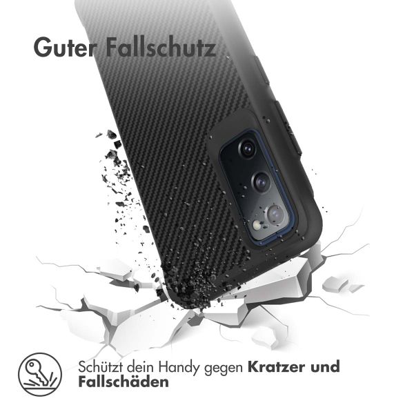 imoshion Rugged Hybrid Carbon Case für das Samsung Galaxy S20 - Black