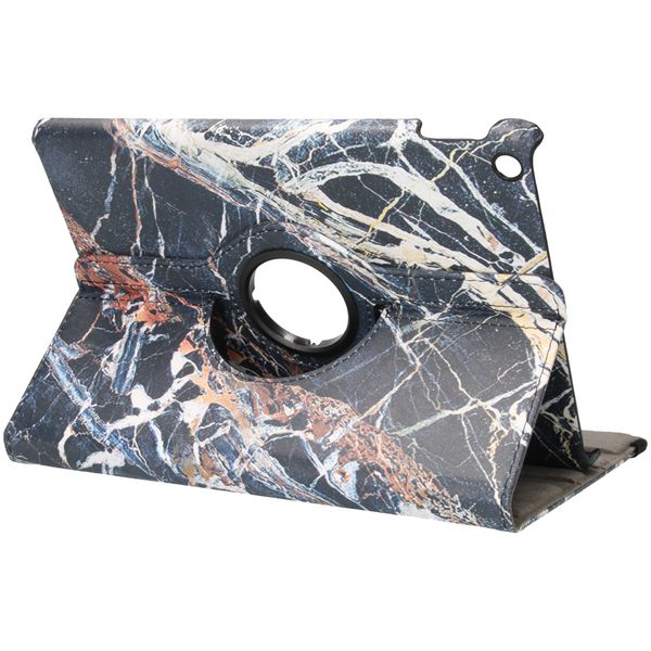 imoshion 360° drehbare Design Tablet Klapphülle Apple iPad 9 (2021) 10.2 Zoll / iPad 8 (2020) 10.2 Zoll / iPad 7 (2019) 10.2 Zoll - Black Marble