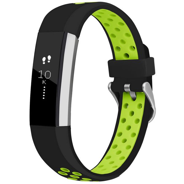 imoshion Silikonband Sport für das Fitbit Alta (HR) - Schwarz/Grün