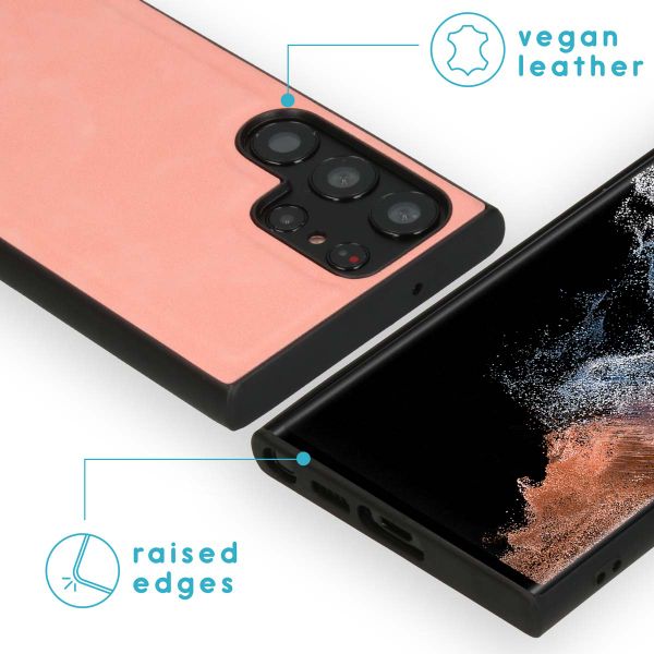 imoshion Entfernbare 2-1 Luxus Klapphülle Samsung Galaxy S23 Ultra - Rosa