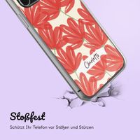 Personalisierte Hülle mit Blumen iPhone SE (2022 / 2020) / 8 / 7 - Transparent