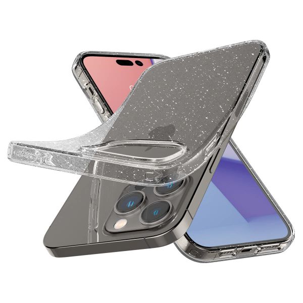 Spigen Liquid Crystal Glitter Case für das iPhone 14 Pro Max - Transparent