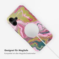 Selencia Vivid Tough Back Cover MagSafe für das Apple iPhone 16 - Marble Pink