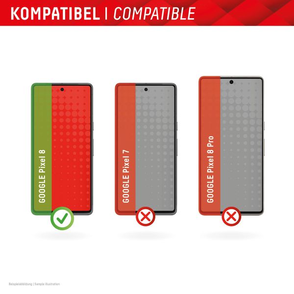 Displex Bildschirmschutzfolie Real Glass Google Pixel 8