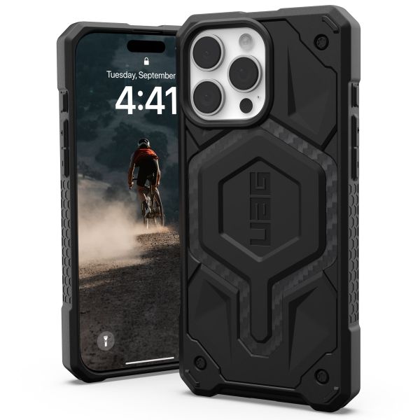 UAG Monarch Backcover für das iPhone 16 Pro Max - Carbon Fiber