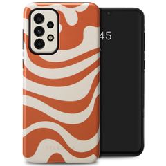 Selencia Vivid Tough Back Cover für das Samsung Galaxy A33 - Dream Swirl Orange