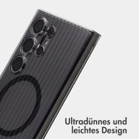 Accezz Lite Backcover mit MagSafe | Fluted | Samsung Galaxy S24 Ultra - Schwarz