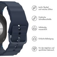 imoshion Wave Silikonarmband für das  Samsung Galaxy Watch 8 (40/44mm) / Classic (46mm) - Dunkelblau
