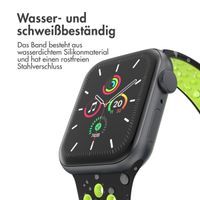 imoshion Sportarmband⁺ für die Apple Watch Series 1 bis 10 / SE / Ultra (2) (44/45/46/49 mm) - Größe M/L - Black Volt