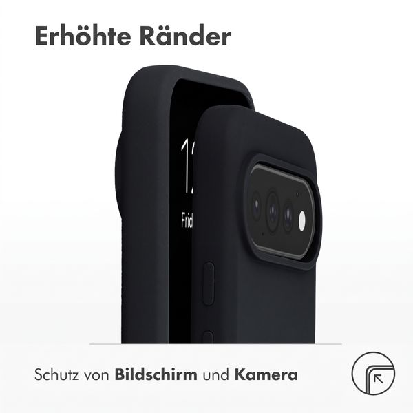 Accezz Liquid Silikoncase mit MagSafe Google Pixel 11 / 11 Pro / 10 / 10 Pro - Schwarz