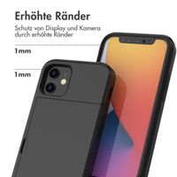 imoshion Backcover mit Kartenfach Apple iPhone 12 Mini - Schwarz
