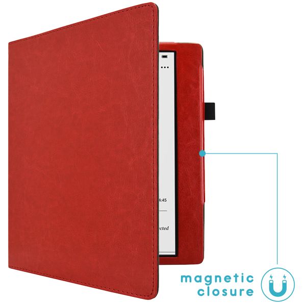 imoshion Vegan Leather Klapphülle für das Kobo Elipsa 2E - Rot