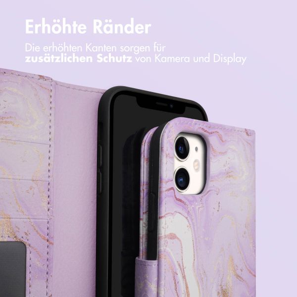 imoshion Design Klapphülle Apple iPhone 11 - Purple Marble