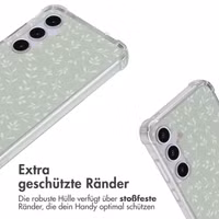 imoshion Design Hülle mit Band Samsung Galaxy A55 - Smoke Green Flowers