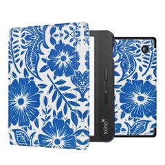 imoshion Design Slim Hard Case Sleepcover mit Stand für das Tolino Vision 5 - Flower Tile