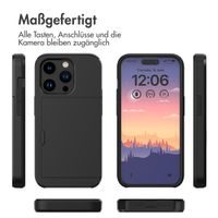 imoshion Backcover mit Kartenfach Apple iPhone 15 Pro - Schwarz